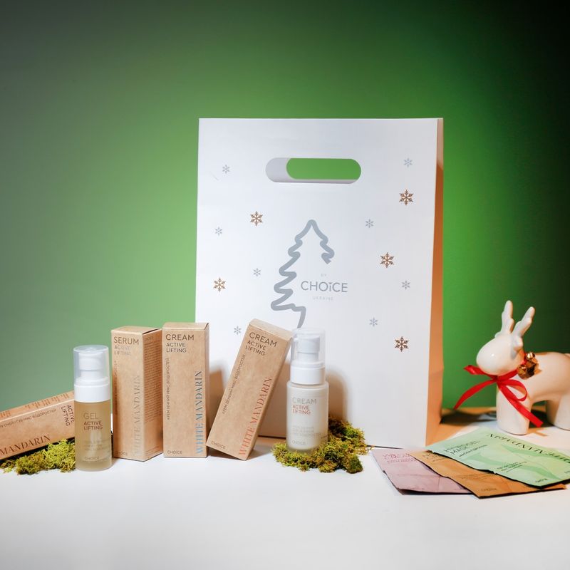 Фото товару Подарунковий набір натуральної косметики по догляду за обличчям Active Lifting Set WHITE MANDARIN №3 thumbnail