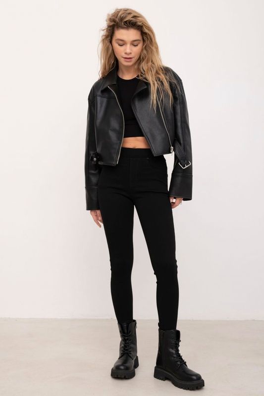 Фото товару Джегінси жіночі чорні №5 thumbnail