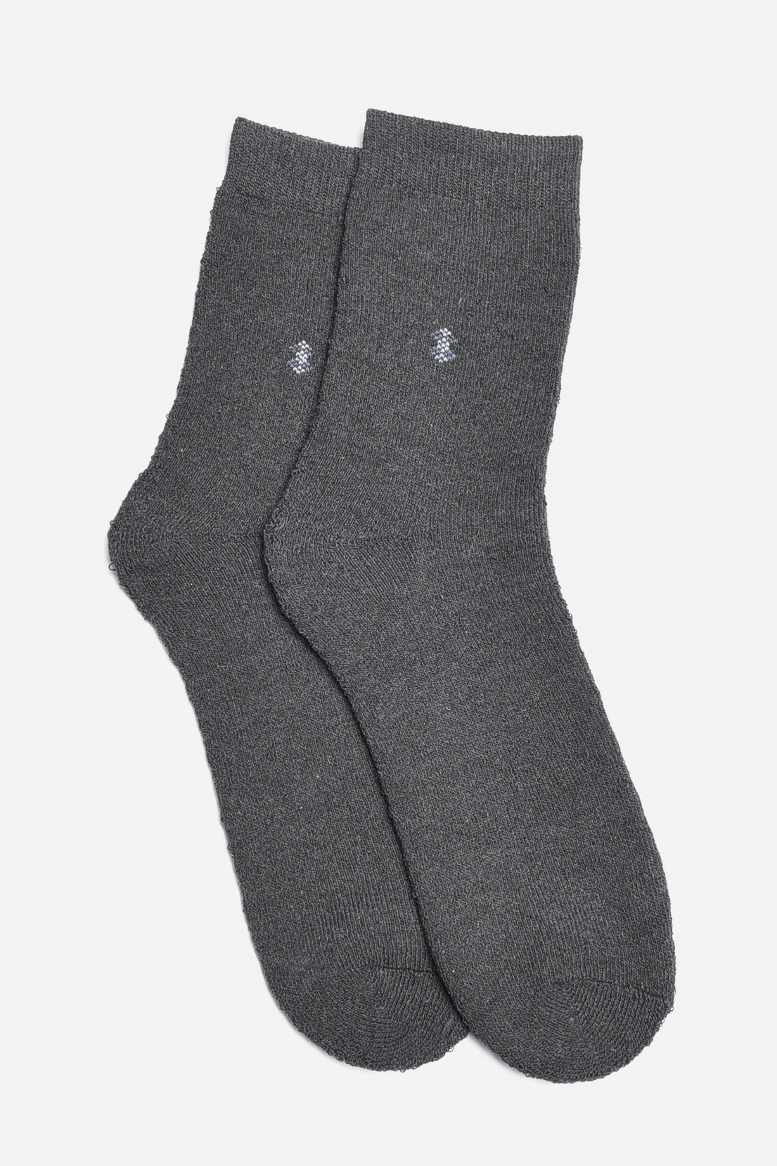 Фото товару Шкарпетки чоловічі махрові темно-сірого кольору №4